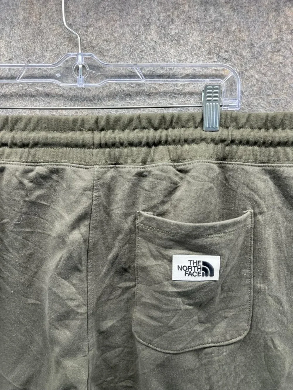 The North Face Jogger Sweatpants Mens XL Green Fleece Elastic Waist Pockets